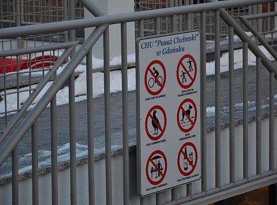 Pasaż Chełmski Gdańsk styczeń 2014