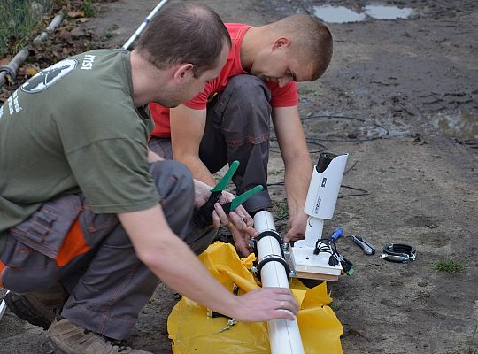 Plac budowy Radunia Gdańsk październik 2013