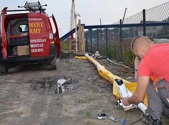 Plac budowy Radunia Gdańsk październik 2013