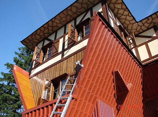 Domek do góry nogami Łeba sierpień 2011