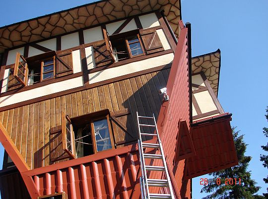 Domek do góry nogami Łeba sierpień 2011