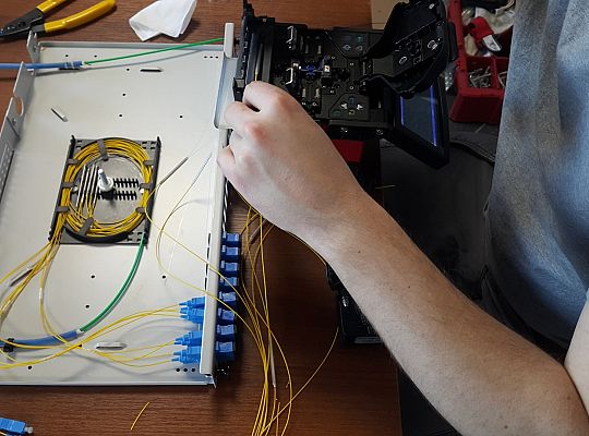 Spawanie światłowodów Romanik styczeń 2018