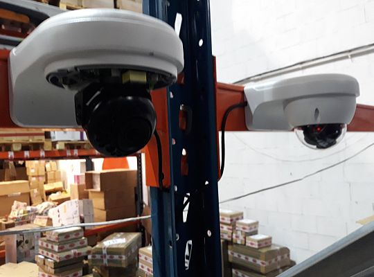 Montaż kamery kopułkowej BCS na adapterze - Gdynia