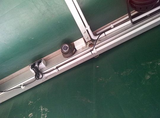 Namiot na plaży Karwia lipiec 2014