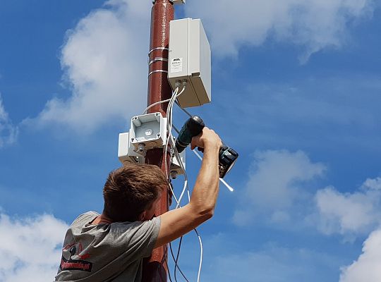 Przygotowanie do instalacji w żwirowni k. Kościerzyny