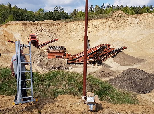 Wyrobisko k. Kościerzyny - miejsce montażu monitoringu bezprzewodowego